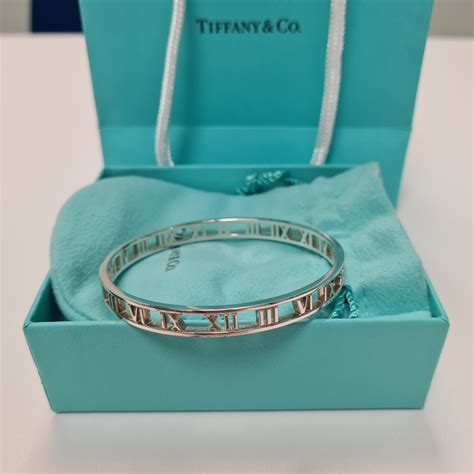 replica tiffany atlas necklace|tiffany roman numeral bangle.